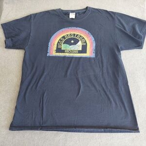 Alien Movie USCSS Nostromo Crew Graphic Tee Jerzees HiDensi-T Black L